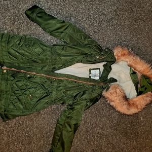 Waterproof Fleece Lined Cargo w/Pink Faux Fur